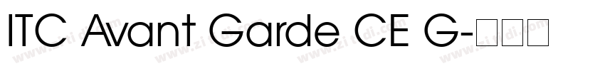ITC Avant Garde CE G字体转换